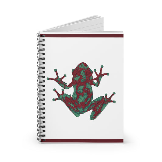 Colorful Frog Spiral Notebook - Perfect for Nature Lovers, Eco-Friendly Journal, Gift Idea for Students, Artists, & Nature Enthusiasts