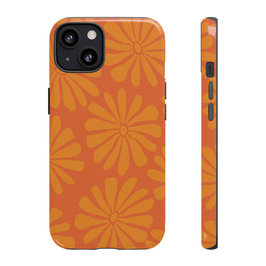 Stylish iPhone Case, Floral Phone Cover, Tough Phone Cases, Green Daisy Design, Unique Gift for Her, Spring Accessories