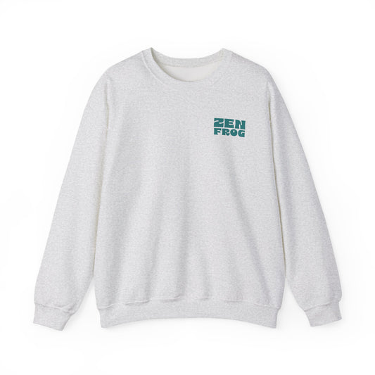 Zen Frog Crewneck Sweatshirt - Relaxed Vibe, Unisex Sweatshirt, Perfect for Cozy Days, Gift for Meditation Lovers, Casual Fashion