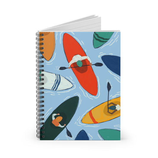 Kayak Adventure Journal - Perfect for Nature Lovers, Travel Notes, Eco-Friendly Gift, Summer Vibes, Beach or Camping Memories, Adventure Notebook, Artsy Kayak Design