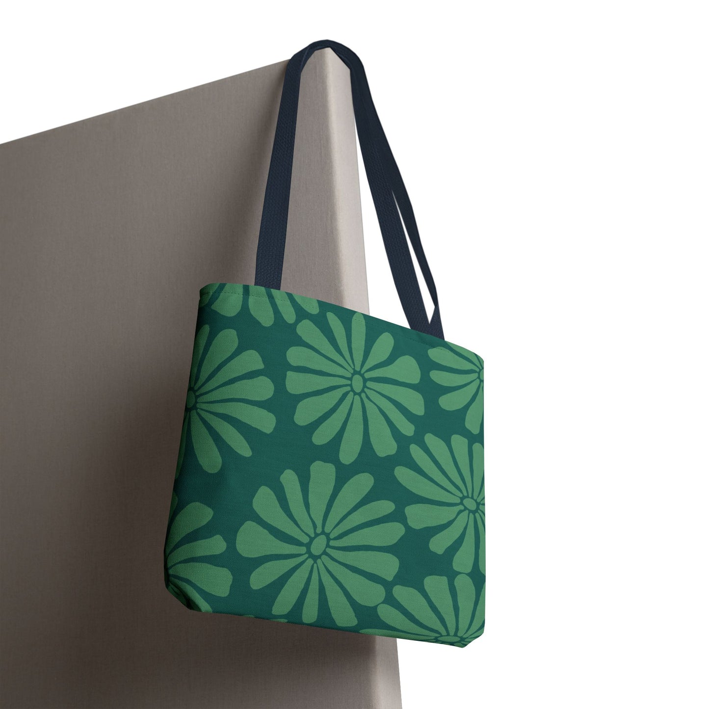 Green Floral Tote Bag - Stylish Eco-Friendly Reusable Shopping Bag, Perfect Gift for Mothers Day, Summer Outings, Casual Days