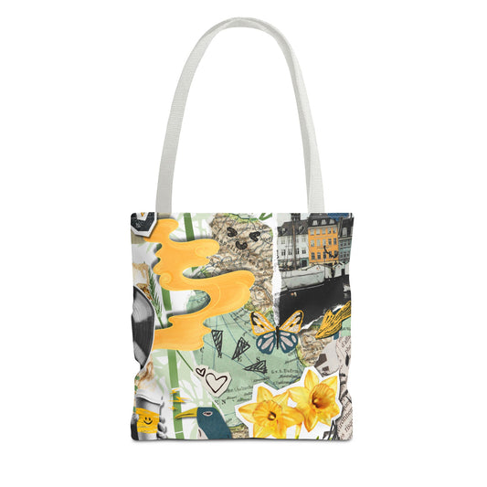 Vintage Patterned Tote Bag - Ideal for Everyday Use, Travel, Shopping, Gifts, Beach, Decor