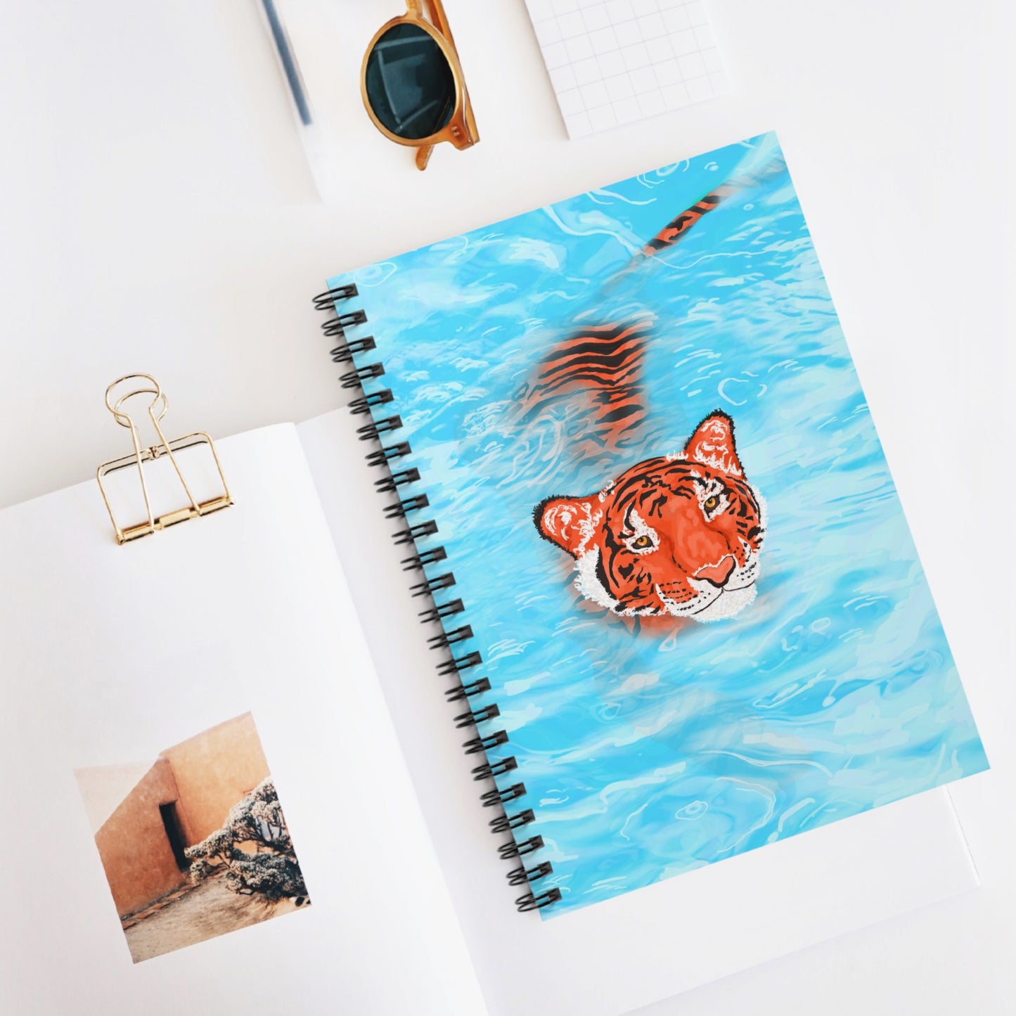 Vibrant Tiger Spiral Notebook - Perfect for Journaling, Note-taking, Gifts, School Supplies, Animal Lovers