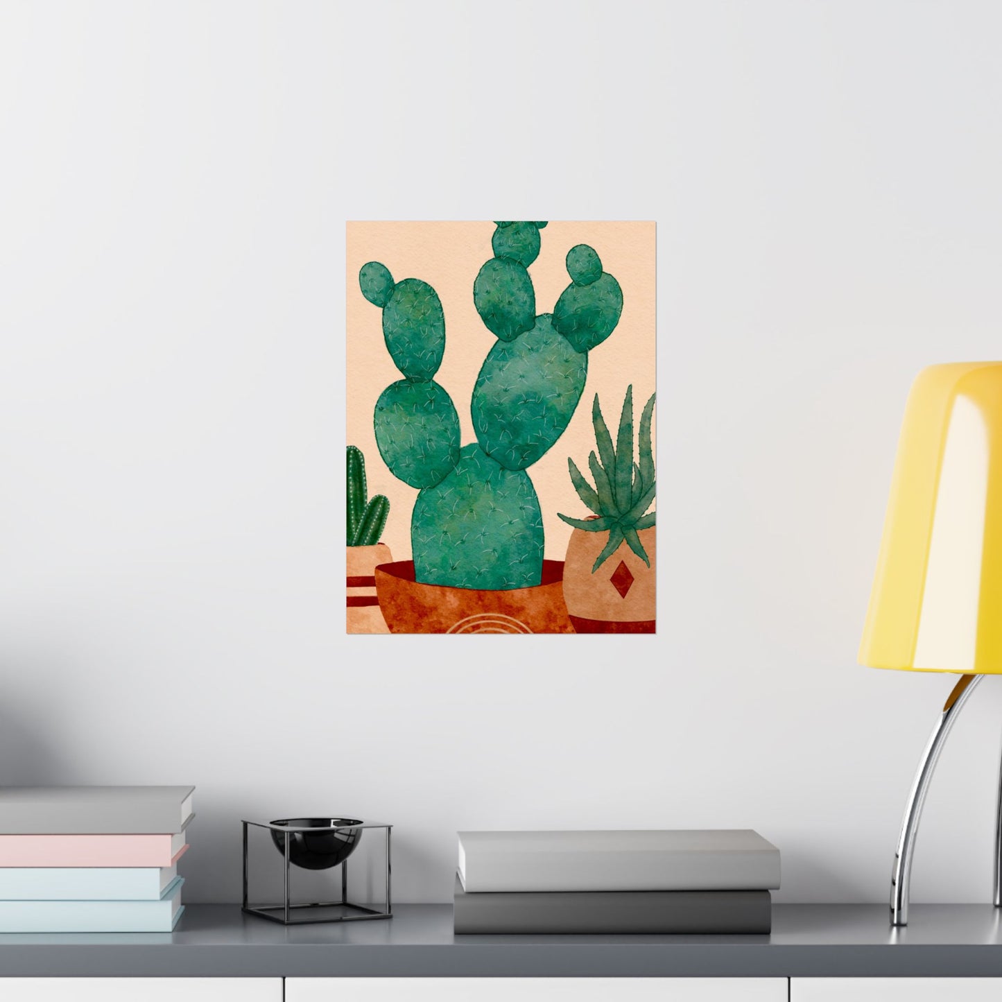 Cactus Art Print, Matte Vertical Posters, Botanical Decor, Green Home Art, Nature Wall Art, Gifts for Plant Lovers