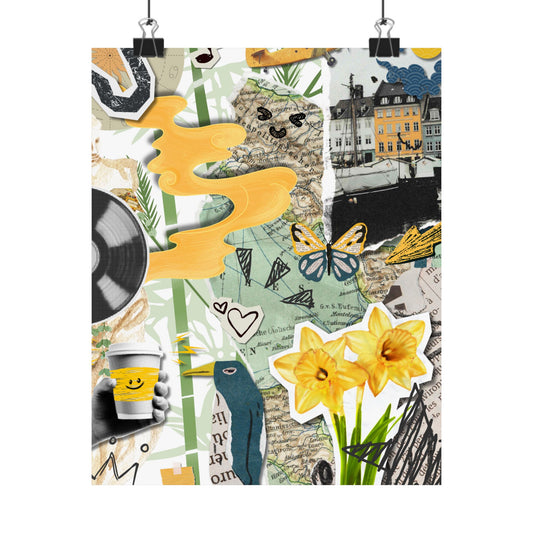 Artistic Matte Vertical Posters for Home Decor, Wall Art for Gift, Aesthetic Prints for Office, Unique Art Decor for Kids Room