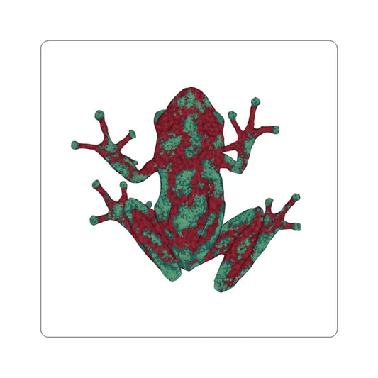 Colorful Frog Kiss-Cut Stickers for Nature Lovers, Cute Frog Decor, Laptop Stickers, Eco-Friendly Gift, Animal Stickers