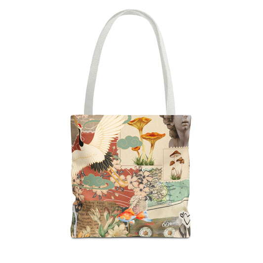 Vintage Floral Tote Bag, Boho Chic Bag, Everyday Shopping Tote, Eco-Friendly Gift, Art Print Bag, Unique Fashion Accessory