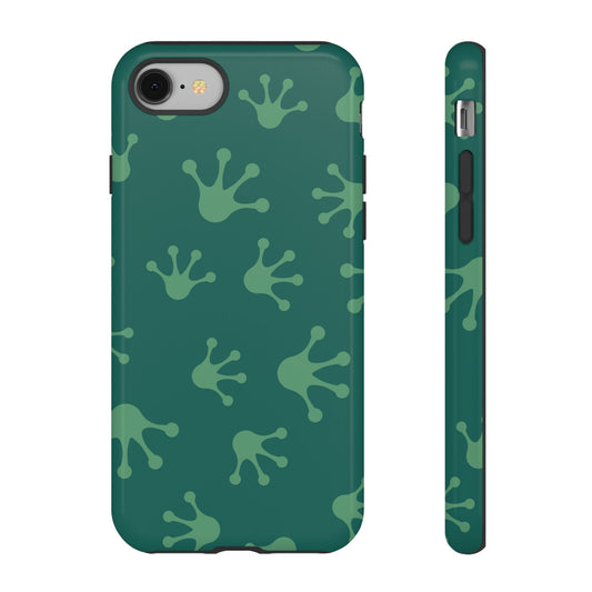 Frog Print Phone Case, Nature Lover Gift, Eco-Friendly Cover, Fun Green Design, Unique Frog Accessories