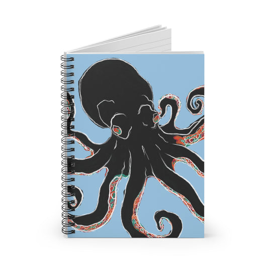 Colorful Octopus Spiral Notebook - Perfect Journal for Ocean Lovers, Stationery Gift, School, Writing, Art, Note-taking