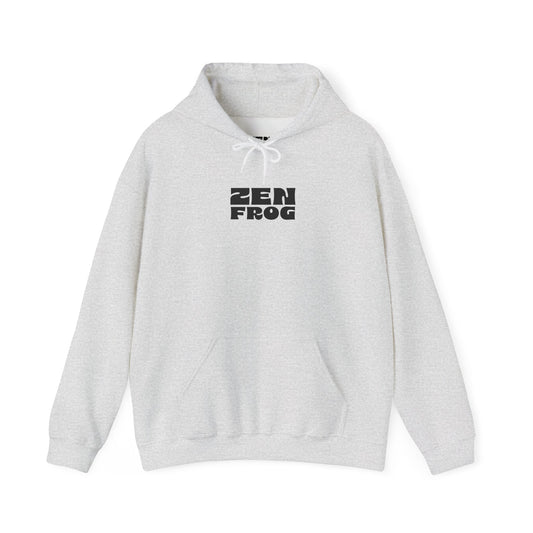 Zen Frog Octopus Unisex Heavy Blend Hooded Sweatshirt, Cozy Graphic Hoodie, Gift for Ocean Lovers, Unique Casual Wear, Relaxed Style