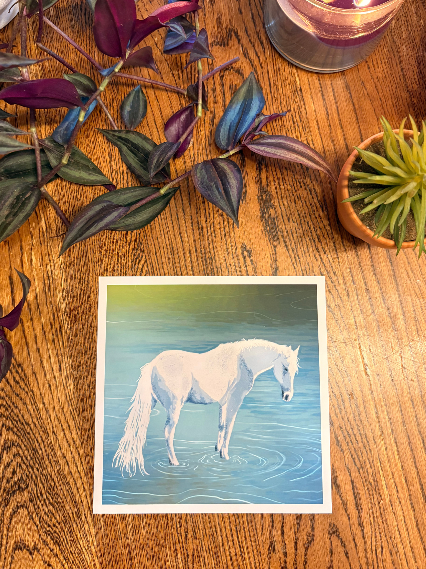 Emerald Shallows Art Print