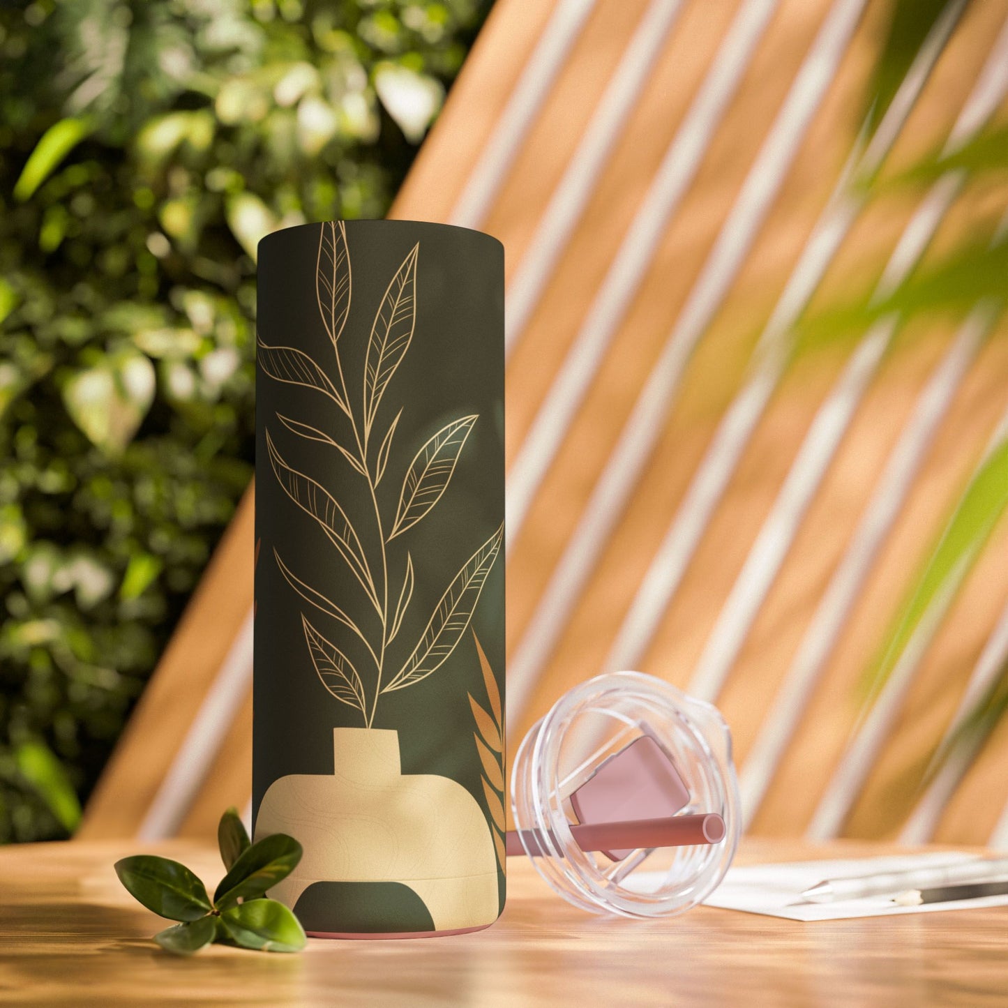 Boho-Inspired Tumbler, Modern Minimalist, Matte, Gift for Her, Mother's Day Gift, Nature Tumbler
