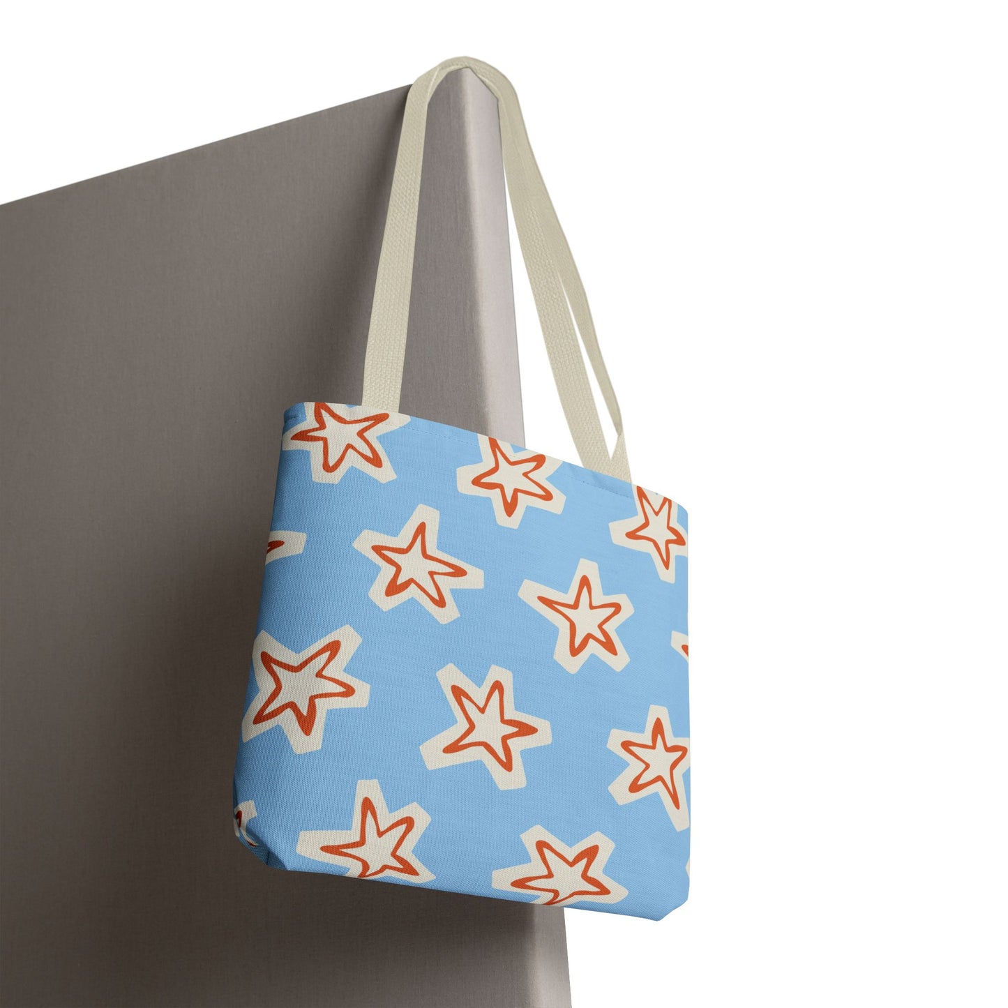 Starry Blue Tote Bag | Stylish Grocery Tote, Eco-Friendly Bag, Beach Bag, Weekend Getaway, Custom Design