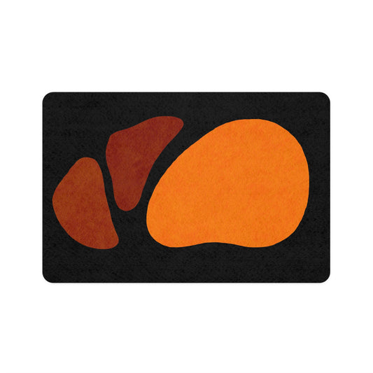 Stylish Pet Food Mat for Dogs & Cats, Modern Pet Feeding Station, Fun Home Decor, Rubber Non-Slip Mat, Perfect Gift for Pet Lovers