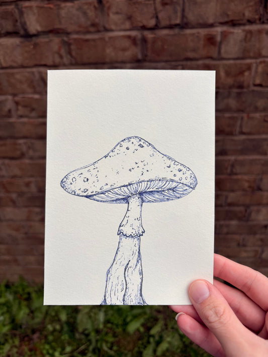 “Keeper of the Spores” — Original 5x7 Fineliner Artwork