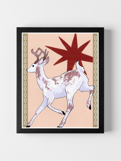 Piebald Star Art Print