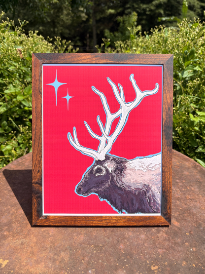 Starbound Elk Art Print