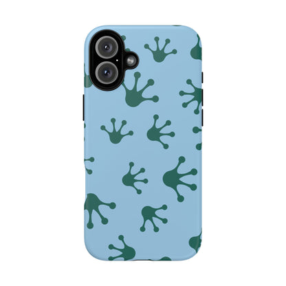 Frog Pattern Phone Case, Tough Cases for Nature Lovers, Unique Gift for Kids, Eco-Friendly Accessories, Stylish Cell Phone Cover, Cute Frog Print Pattern, Artsy Phone Cases
