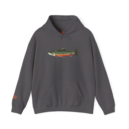 Trout Design Heavy Blend Hoodie, Fishing Gift, Outdoor Apparel, Comfortable Sweatshirt, Unisex Hoodie, Casual Fishing Wear