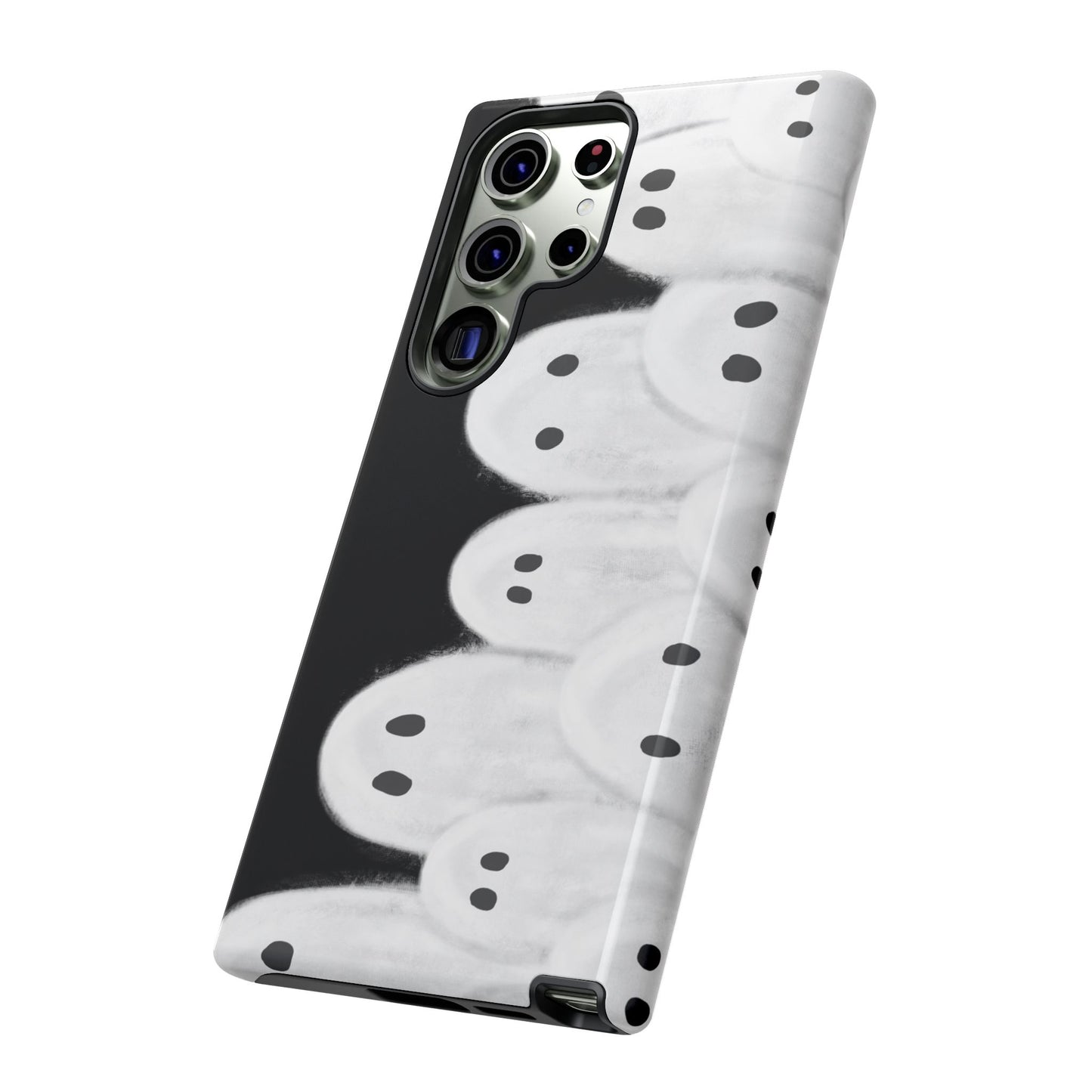 Painted Ghosts Phone Case | Ghostly Tough Phone Case for Spooky Style, Halloween Gift, Phone Cover, Ghost Theme, Unique Accessory, Spooky Season, Viral Painted Ghosts Inspired Design