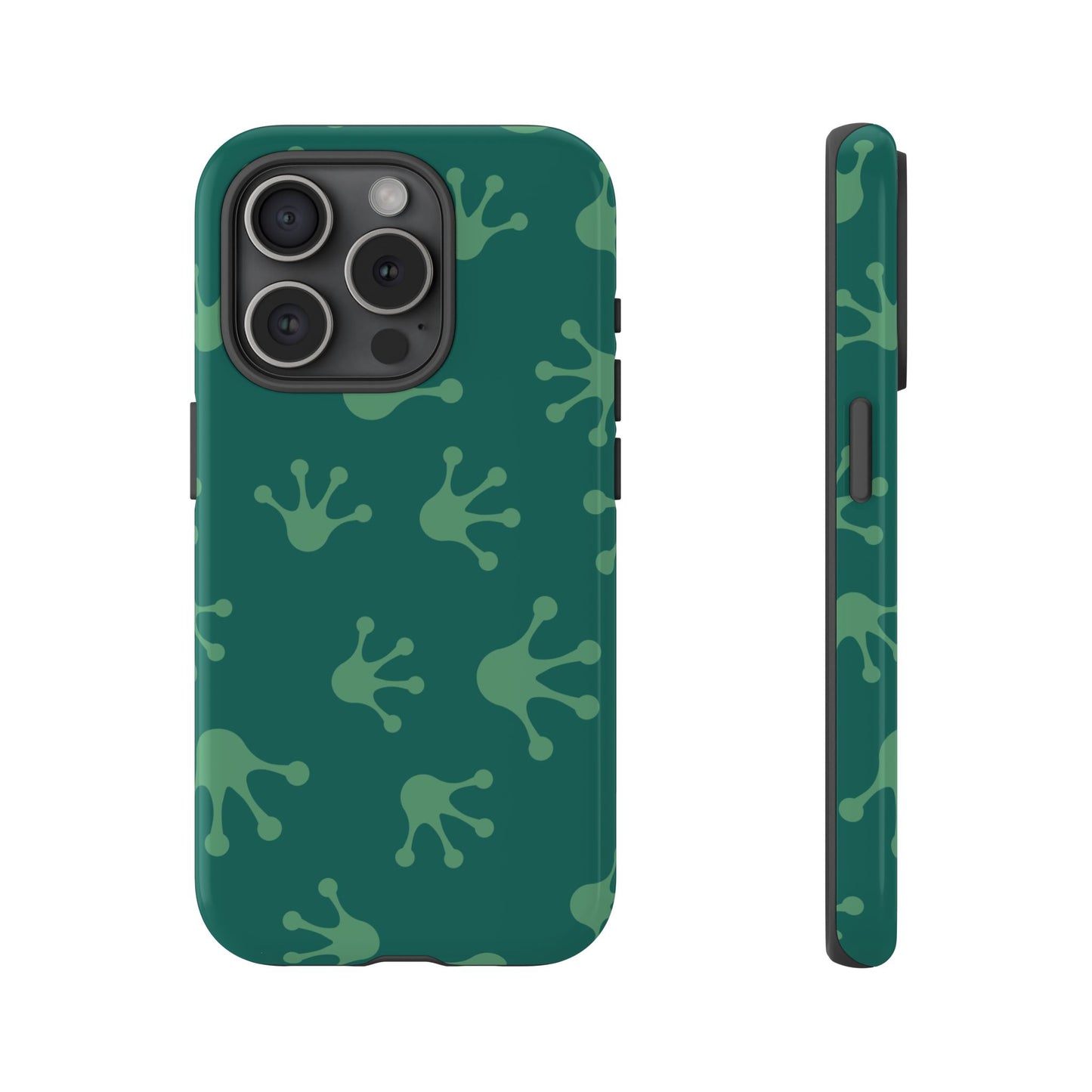 Frog Print Phone Case, Nature Lover Gift, Eco-Friendly Cover, Fun Green Design, Unique Frog Accessories