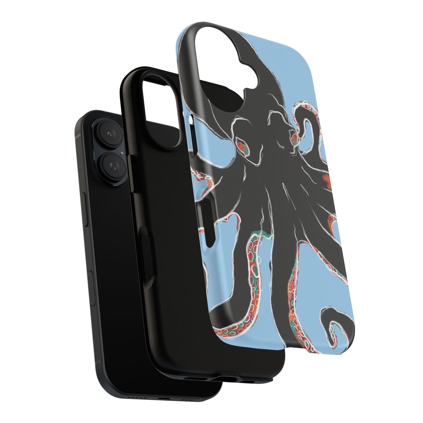 Octopus Tough Phone Case, Sea Creature Design, Ocean Lover Gift, Unique Phone Cover, Underwater Artwork