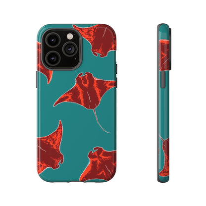 Manta Ray Phone Case, Tropical Phone Cover, Ocean Vibe Accessories, Summer Gift Idea, Marine Animal Merchandise