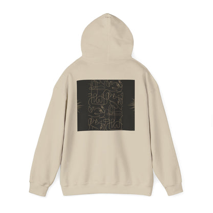 Lotus Design Hooded Sweatshirt, Unisex Hoodie, Cozy Fashion, Yoga Gift, Spiritual Apparel, Meditation Wear, Gift for Him, Gift for Her, Fall Crewneck, Autumn Vibes
