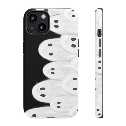 Painted Ghosts Phone Case | Ghostly Tough Phone Case for Spooky Style, Halloween Gift, Phone Cover, Ghost Theme, Unique Accessory, Spooky Season, Viral Painted Ghosts Inspired Design