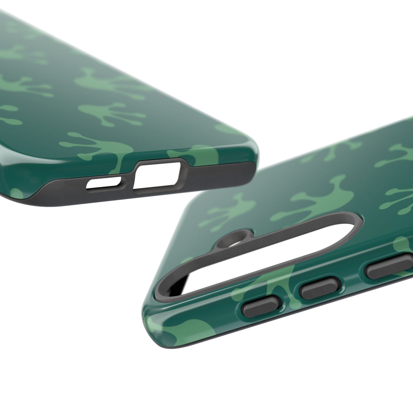 Frog Print Phone Case, Nature Lover Gift, Eco-Friendly Cover, Fun Green Design, Unique Frog Accessories