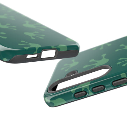 Frog Print Phone Case, Nature Lover Gift, Eco-Friendly Cover, Fun Green Design, Unique Frog Accessories