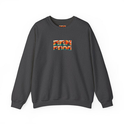 Zen Frog Crewneck Sweatshirt | Cozy Unisex Pullover for Relaxation, Ideal Gift for Nature Lovers, Perfect for Lounging and Casual Outings, Moon, Gift for Him, Gift for Her
