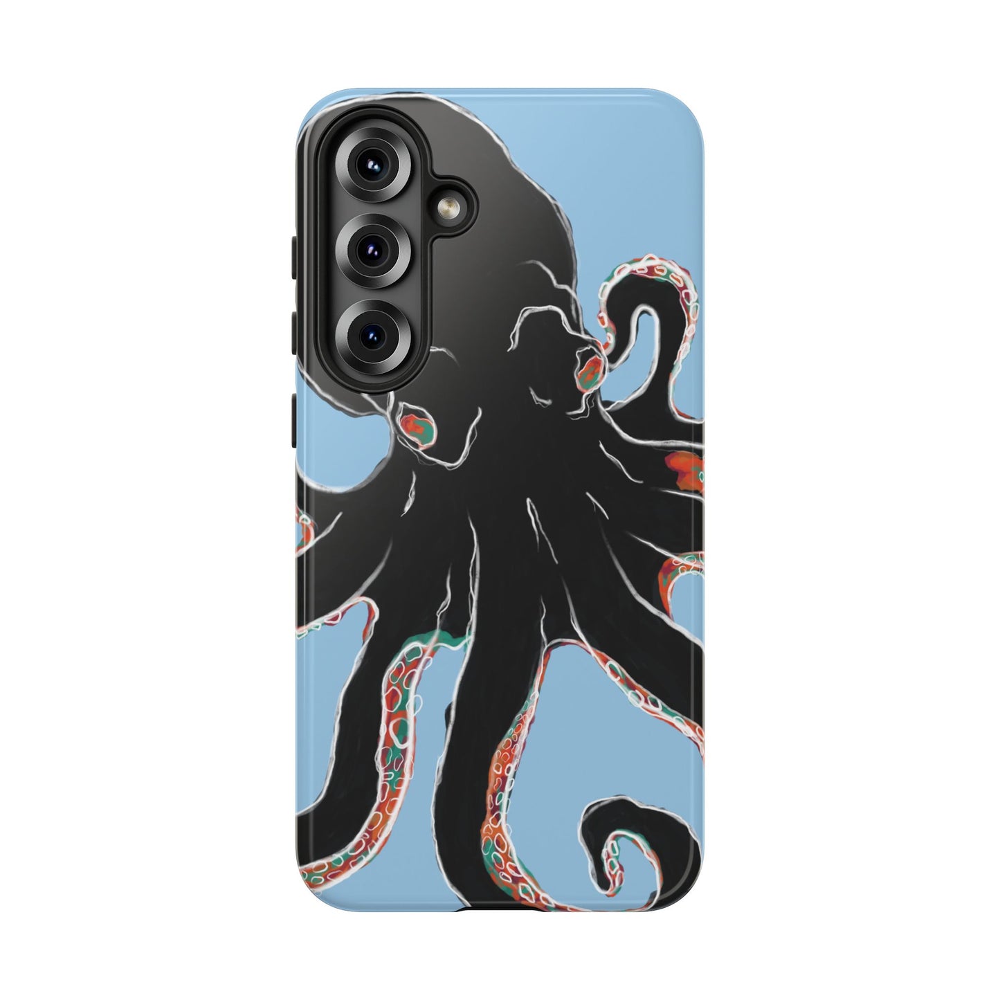 Octopus Tough Phone Case, Sea Creature Design, Ocean Lover Gift, Unique Phone Cover, Underwater Artwork