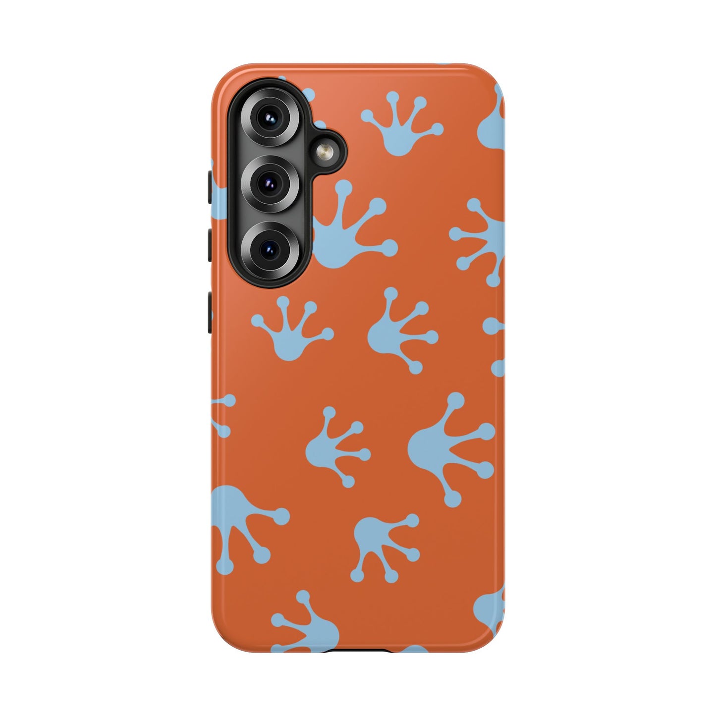 Frog Print Phone Case - Tough Cases, Orange Frog Design, Unique Gift, Fun Accessories, Vibrant Phone Cases, Cool Cases