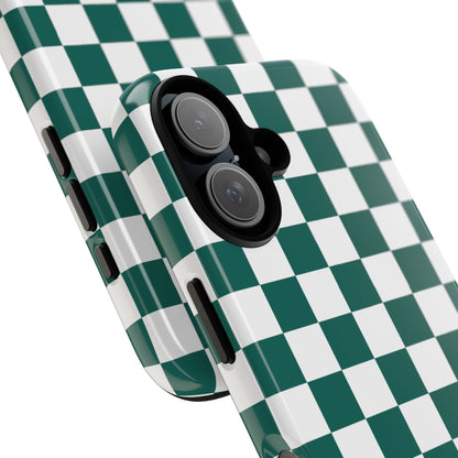 Stylish Checkered Phone Case, Protective Cover, Unique Gift, Trendy Accessory, Customizable Design, Ideal for All Ages