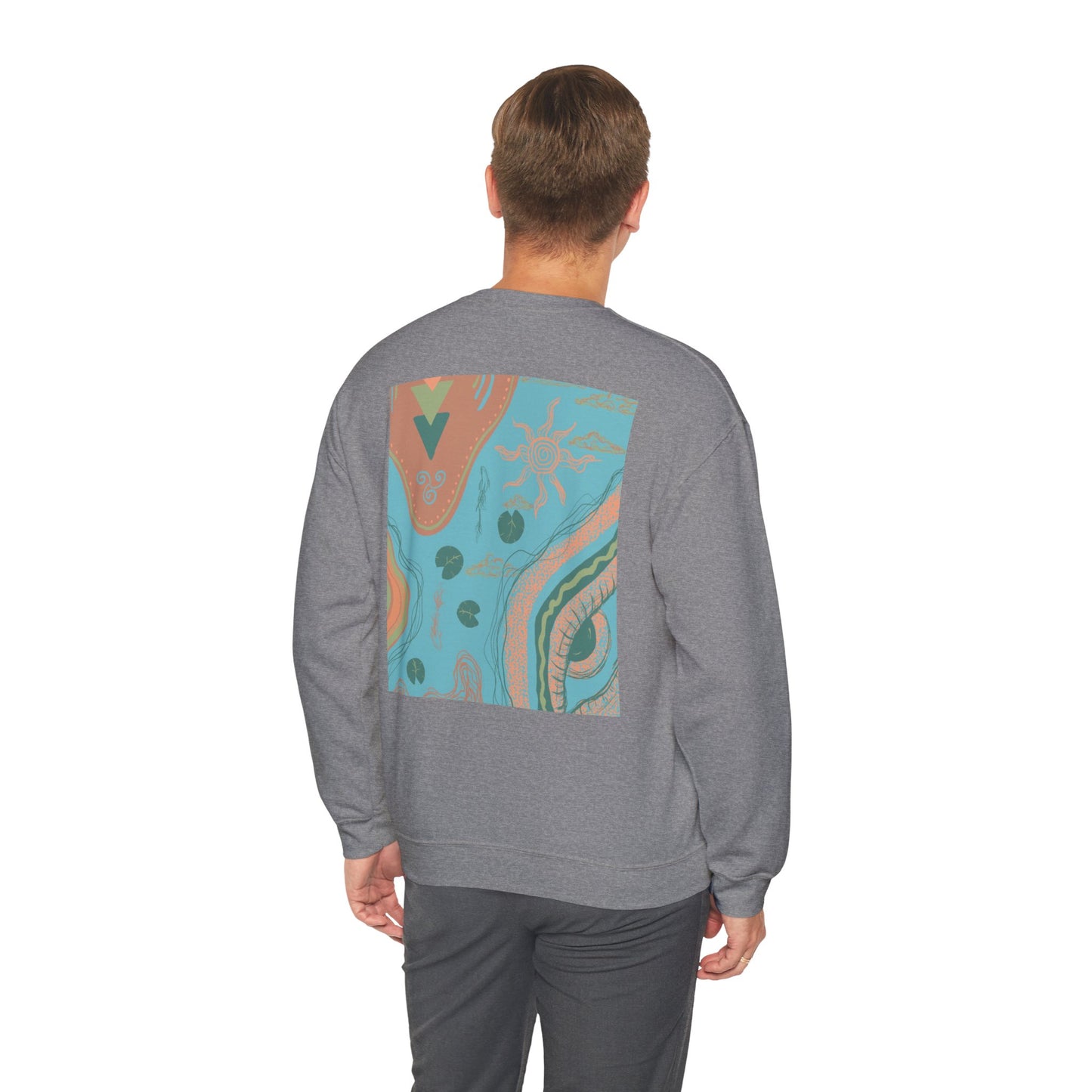 Bohemian Crewneck Sweatshirt, Cozy Sweatshirt for Art Lovers, Unique Graphic Apparel, Perfect Gift for Everyday Wear, Trendy Fashion Hoodie