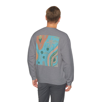 Bohemian Crewneck Sweatshirt, Cozy Sweatshirt for Art Lovers, Unique Graphic Apparel, Perfect Gift for Everyday Wear, Trendy Fashion Hoodie
