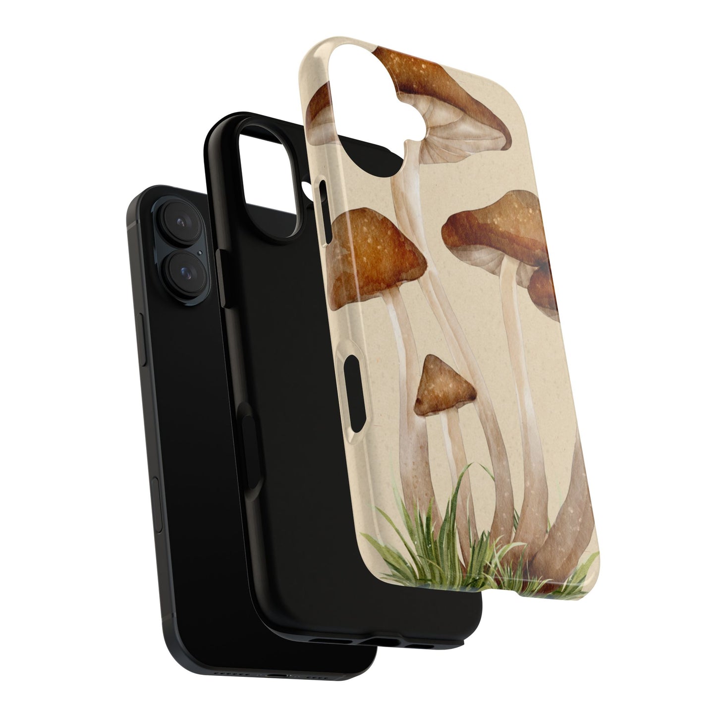 Mushroom Phone Case - Nature Lover, Eco-Friendly Gift, Cute Cell Phone Cover, Aesthetic Tech Accessory, Unique Fall Decor, Artsy Phone Cases, Cute, Gift for Her, Nature-inspired Designs, Durable Cases