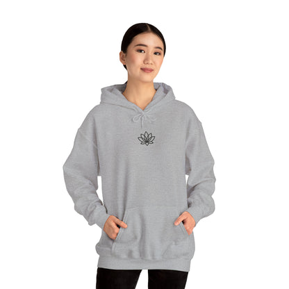 Lotus Design Hooded Sweatshirt, Unisex Hoodie, Cozy Fashion, Yoga Gift, Spiritual Apparel, Meditation Wear, Gift for Him, Gift for Her, Fall Crewneck, Autumn Vibes