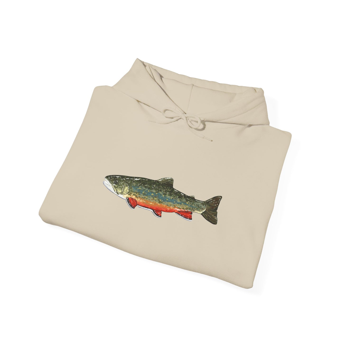 Trout Design Heavy Blend Hoodie, Fishing Gift, Outdoor Apparel, Comfortable Sweatshirt, Unisex Hoodie, Casual Fishing Wear
