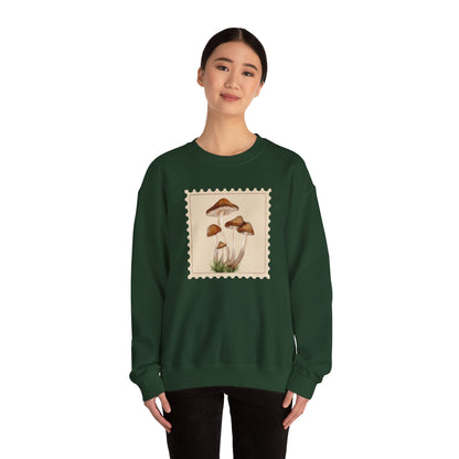 Mushroom Vibes Unisex Crewneck Sweatshirt - Cozy Fashion, Nature Lover Gift, Fall Outfit, Eco-Friendly Style, Perfect for Autumn, Artsy Sweatshirts, Premium, Nature-inspired Crewnecks