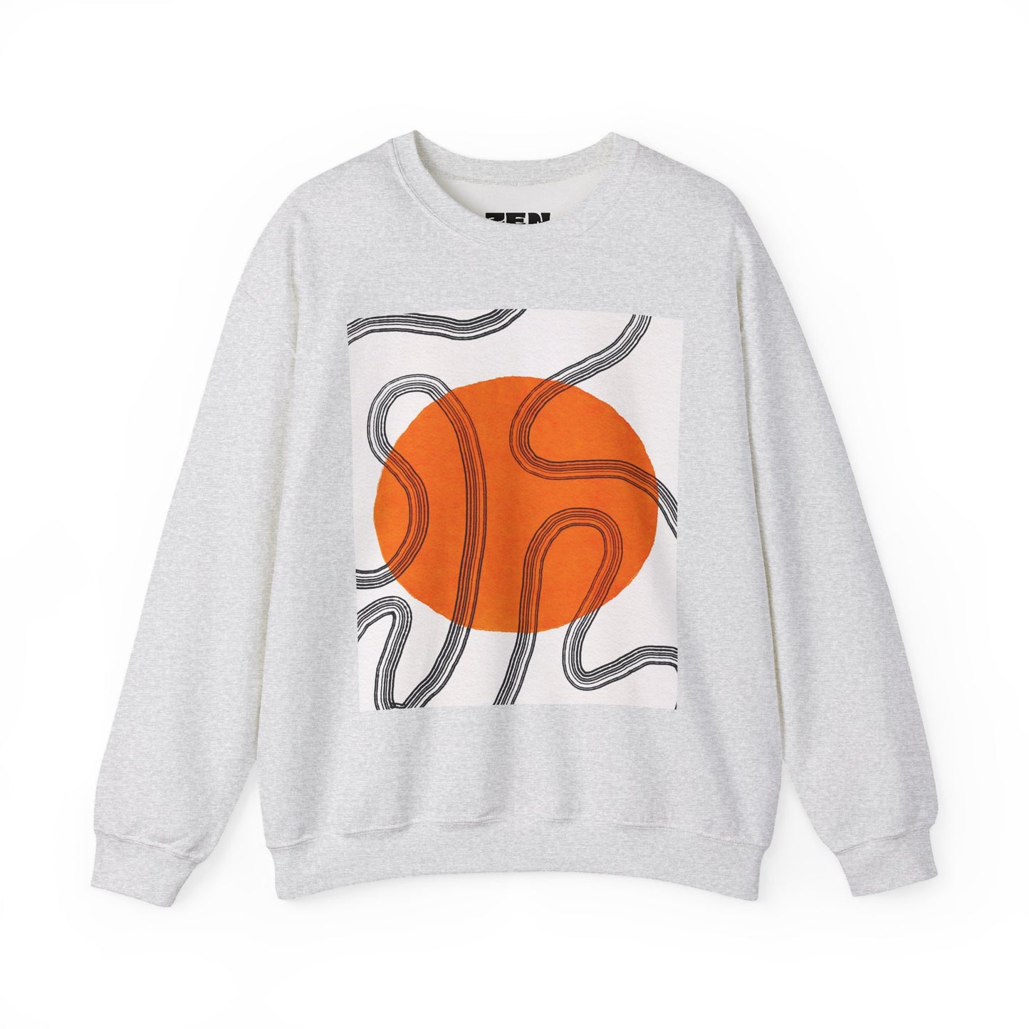 Retro Abstract Art Crewneck Sweatshirt, Cozy Graphic Pullover, Unisex Casualwear, Perfect Gift for Art Lovers, Fall Fashion Essential, Gift for Him, Gift for Her