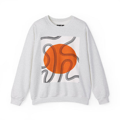 Retro Abstract Art Crewneck Sweatshirt, Cozy Graphic Pullover, Unisex Casualwear, Perfect Gift for Art Lovers, Fall Fashion Essential, Gift for Him, Gift for Her