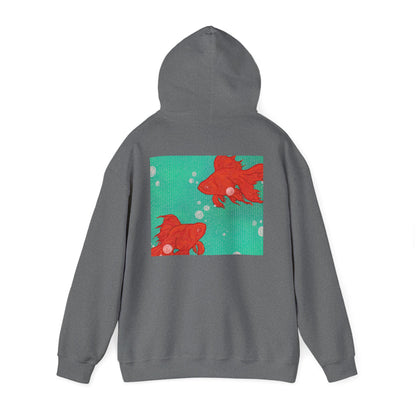 Colorful Goldfish Hoodie, Unisex Sweatshirt, Cozy Everyday Wear, Perfect for Gifts, Fun Fashion for Animal Lovers, Vibrant Pullover