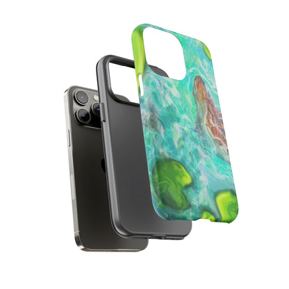 Watercolor Phone Case, Nature Lover Gift, Tough Phone Cover, Phone Accessory, Unique Design for Spring/Summer, Lily Pad, Fish Pond
