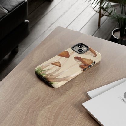 Mushroom Phone Case - Nature Lover, Eco-Friendly Gift, Cute Cell Phone Cover, Aesthetic Tech Accessory, Unique Fall Decor, Artsy Phone Cases, Cute, Gift for Her, Nature-inspired Designs, Durable Cases
