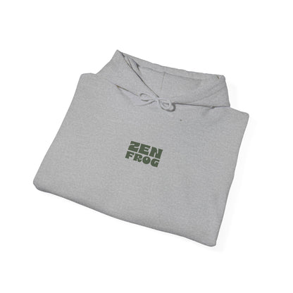 Zen Frog Unisex Hoodie | Relaxed Fashion, Cozy Sweatshirt, Unique Gift, Chill Vibes, Spring and Summer Style