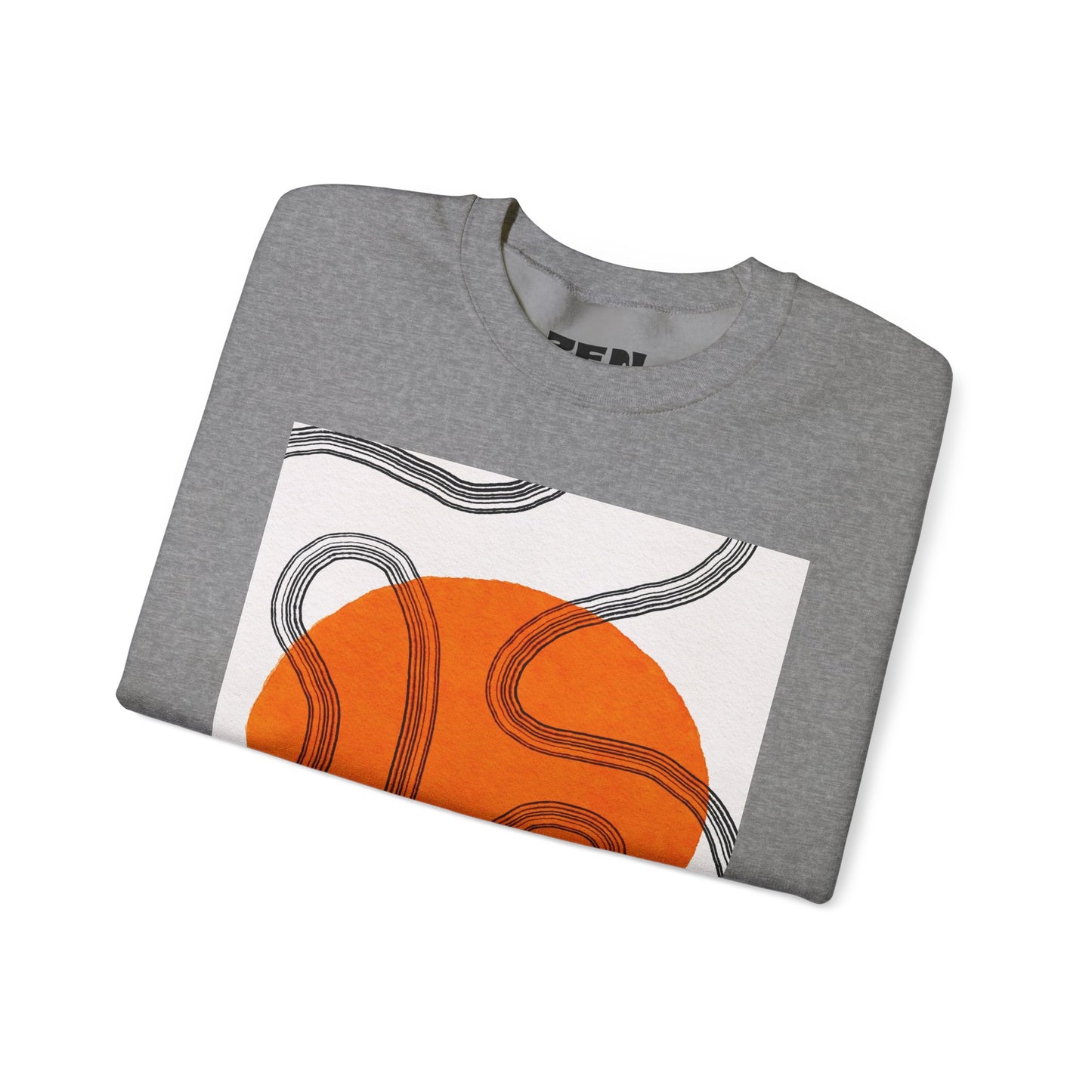 Retro Abstract Art Crewneck Sweatshirt, Cozy Graphic Pullover, Unisex Casualwear, Perfect Gift for Art Lovers, Fall Fashion Essential, Gift for Him, Gift for Her