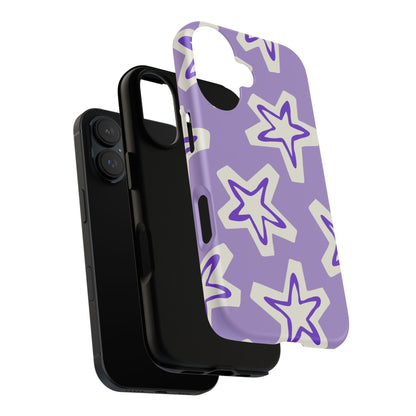 Starry Pattern Phone Case, Cute Star Design, Tough Phone Cover, Gifts for Her, Stylish Phone Accessory
