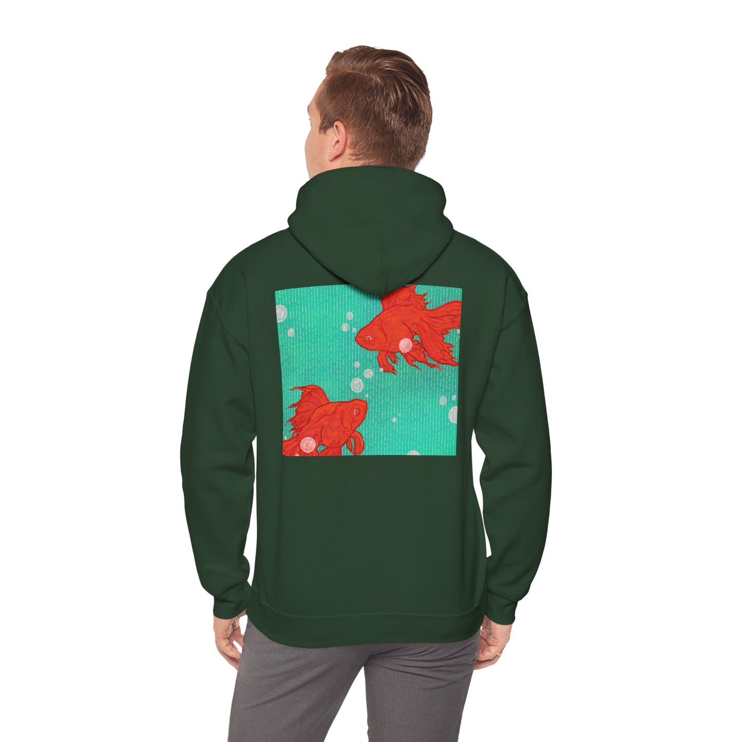 Colorful Goldfish Hoodie, Unisex Sweatshirt, Cozy Everyday Wear, Perfect for Gifts, Fun Fashion for Animal Lovers, Vibrant Pullover